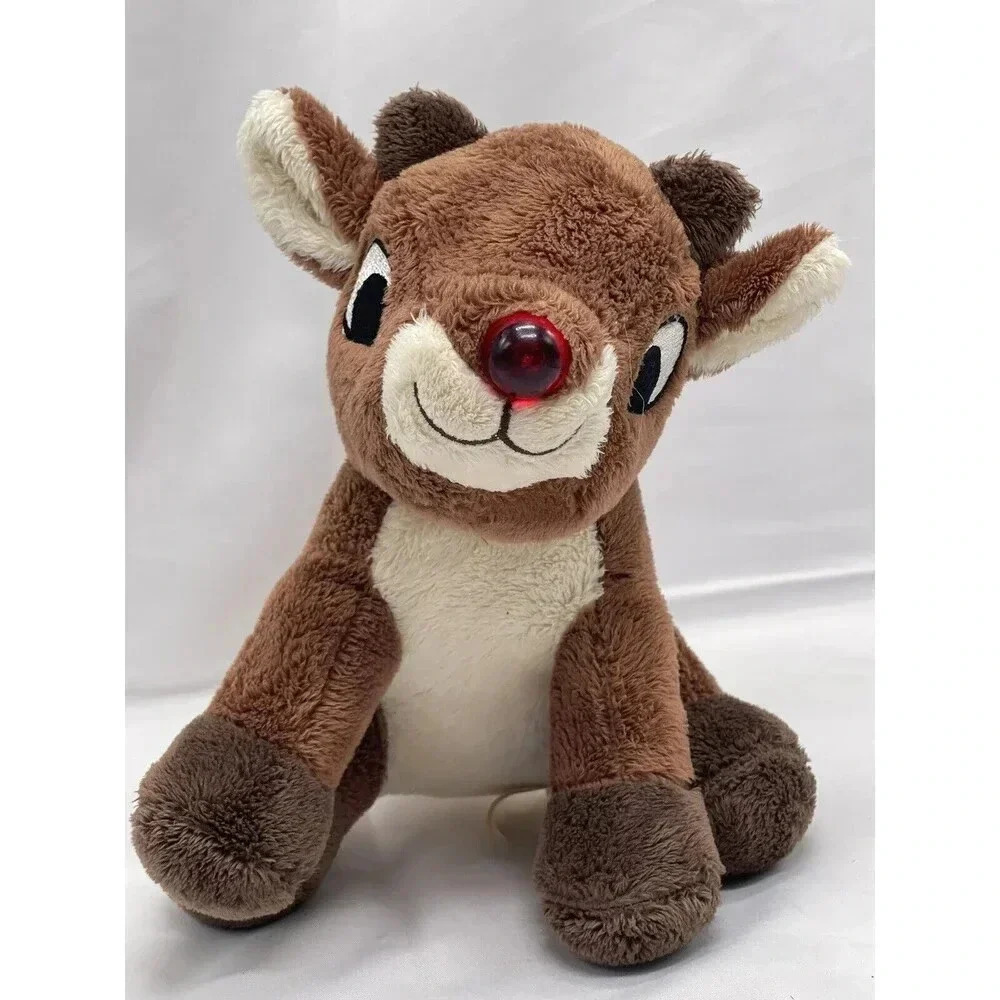 DanDee Rudolph the Red-Nosed Reindeer Seated Plush 9” Stuffed Animal Toy